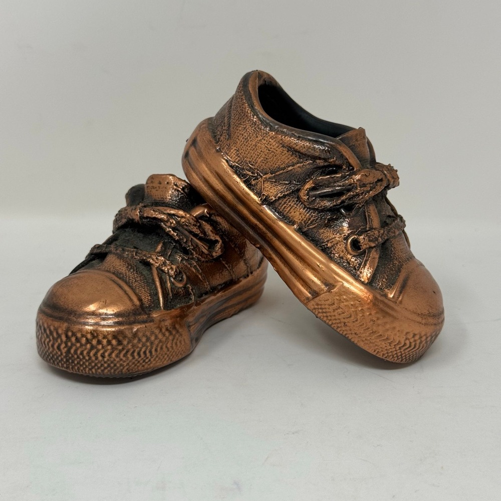 Miniature Bronze Sneakers Noveltyโ Keepsake Display Shoes Figurines Pair